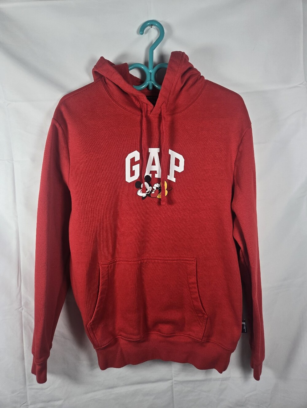 GAP x Disney Mickey Mouse Arch Logo Hoodie Red Size Medium